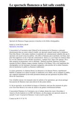 Le spectacle flamenco a fait salle comble